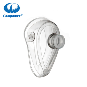 Máscara de anestesia con válvula vertical negra desechable certificada por CE - Product Image 3