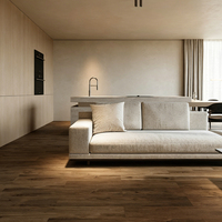 Carreaux de sol modernes pour patio, 200*1200mm, brun gris, aspect bois, antidérapants, en porcelaine antique, pour salle de bain intérieure