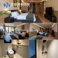 Casa Modular de Acero para Glamping Tropical, Villa Prefabricada para Resort, Revestimiento de Aluminio, Ensamblaje Rápido Llave en Mano