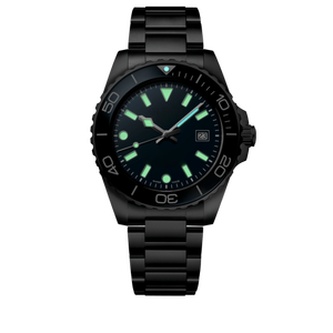 Rotating Bezel Diver Automatic Mechanical Watch with Luminous Markers and Stainless Steel Band for Men Longinesing - Product Image 2