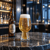Verres à bière demi-pinte classiques de haute qualité, sans plomb, transparents, avec base solide, pour la maison, le bar et le restaurant