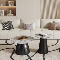 Table basse Wind Stone pour salon, bureau à domicile, style simple, luxe moderne, petite table basse avec rangement, durable
