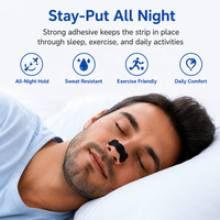 Pabrik Sumber Kemasan Kustom Strip Hidung Non-woven Dilatasi Hidung Fisik Meningkatkan Pernapasan untuk Tidur Lebih Baik