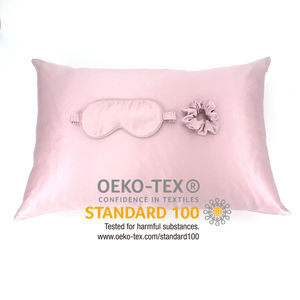 Juego de Fundas de Almohada de Seda Pura Personalizadas con Logotipo Bordado Impreso Personalizado, Juego de Fundas de Almohada de Seda de Morera 100% con MOQ Bajo - Product Image 5