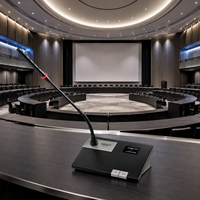 Peralatan Konferensi Audio Mikrofon Digital UHF Nirkabel Sistem Mikrofon Konferensi Nirkabel Mikrofon Diskusi Konferensi