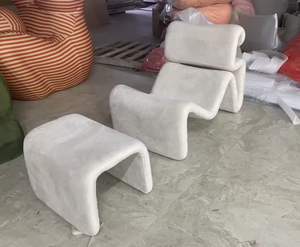 Huibolin Designer Abstract Lines <strong>Fold</strong> and Etcetera Bend Bendy Lounge <strong>Chair</strong> Fiberglass Profiled Lounge <strong>Chair</strong> - Product Image 3