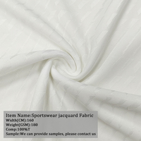 Tissu jacquard de haute qualité 100% polyester 180GSM pour vêtements de sport, idéal pour les activités sportives