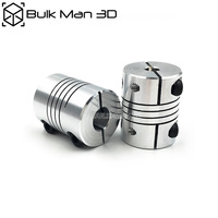 3D Printer 8Mm Ukuran Bor Aluminium Alloy Fleksibel Coupling untuk Motor