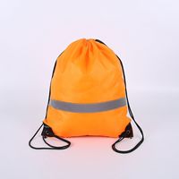 YIFAN Spot 210D bande réfléchissante Polyester cordon sac à dos chaussure Portable pliant sport salle de sport voyage sac de rangement personnalisé