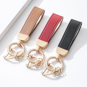 Accessoires de porte-clés en cuir véritable faits à la main de luxe en gros, porte-clés de voiture - Product Image 4