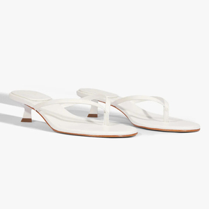 Sandales à talon chaton pour femmes, style tong, talon bas, minimalistes, à enfiler, vente en gros, OEM, personnalisables - Product Image 6