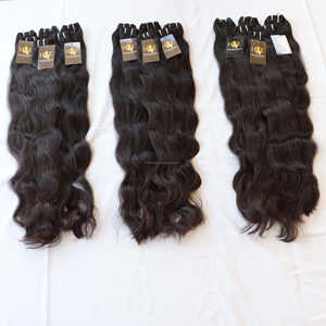 วิกผมคน,ผมคนเวียดนามดิบมัดผมบริสุทธิ์เกรด12a วาดคู่อินเดียดิบต่อผมทอ - Product Image 1