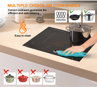 Liquidation Certificat CE 60cm Plaque de cuisson à induction avec bouton magnétique 4 zones Table de cuisson électrique intégrée pour le ménage