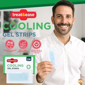24 Paquetes de Parches de Gel Refrigerante para Aliviar Dolores de Cabeza y Migrañas, Sin Medicamentos, Adhesivo Suave, Larga Duración, Uso en Adultos - Product Image 4
