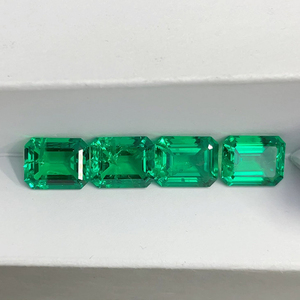 Excelente Esmeralda Hidrotermal <span class=keywords><strong>Colombiana</strong></span> en Bruto de 7x9 mm, 1.95 ct, Gema Sintética para Joyería - Product Image 3