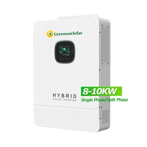 Ups Mppt 5kva 8kva 10kva Beste Zonne-Omvormers 8kw 10kw Hybride Off Grid Zonne-Energie Omvormer 8000W 10000W