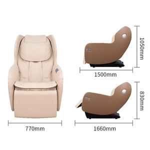 Mini Massage <b>Chair</b> With Sl Rail <b>Zero</b> <b>Gravity</b> Full Body Massage For Home Use Light Green 1225x590x900mm - Product Image 3