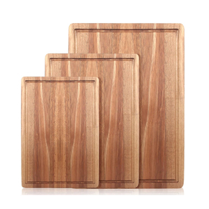 <span class=keywords><strong>Planche</strong></span> à découper en bois dur d'acacia personnalisé, de haute qualité, en bois massif, vente directe d'usine - Product Image 6