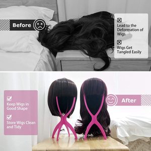 ขาตั้งวิกพลาสติกพับได้หลากสี ขายส่ง คุณภาพสูง ปรับระดับได้ พกพาสะดวก - Product Image 6