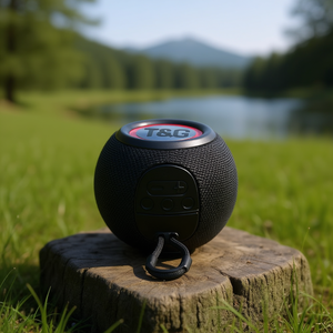 T&G Portable <b>Bluetooth</b> <b>Speaker</b> Black Waterproof Outdoor Use - Product Image 3