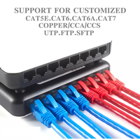 Cable de Conexión Cat6 de Fábrica en CHINA al Mejor Precio, Cable LAN de Cobre Desnudo CCA, Cable de Comunicación Cat6 para Computadora