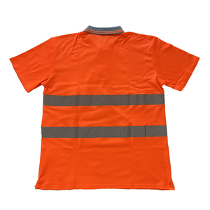 Logotipo personalizado Camisetas de <span class=keywords><strong>alta</strong></span> <span class=keywords><strong>visibilidad</strong></span> con cuello Camisas de trabajo de construcción Poliéster Algodón Seguridad <span class=keywords><strong>Polo</strong></span> - Product Image 5