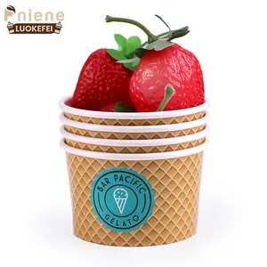 Bán Hot Ice Cream Cup Tùy Chỉnh In Ice Cream Container Taza De Papel Para Helado Ice Cream Gói Cup