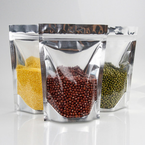 Một bên rõ ràng lá <span class=keywords><strong>Ziplock</strong></span> bao bì túi mỹ phẩm nhôm lá túi vàng lá thu nhỏ túi - Product Image 6