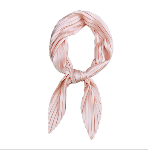 JINGMI — foulard en Satin et soie pour femmes, écharpe pour cou, 70x70cm, matière solide, plissée, diamant, pour tête carrée, modèle 2019 - Product Image 6