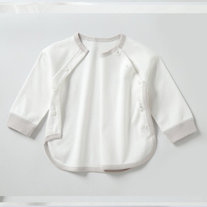 Ensemble de sous-vêtements thermiques pour bébé, tout en coton, manches longues, taille haute, protection du ventre, deux pièces, unisexe, printemps, automne, hiver - Product Image 2