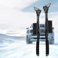 Pelle à neige d'hiver bleue multi-usages portable en gros Brosse à neige à long manche de voiture pour le lavage de voiture Pelle à glace