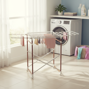 [HOME FRIEND] Wood Mini Square Drying <b>Rack</b> Multi purpose Square Drying <b>Rack</b> with wide drying bars for everyday home laundry - Product Image 3