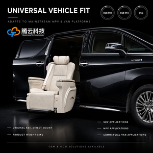 Sedile Auto di Lusso in Pelle Programmabile Girevole e Sollevabile Capacità 200KG per Utenti in Sedia a Rotelle e Persone con Disabilità Modello Vito - Product Image 2
