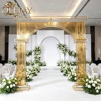 Arche florale carrée blanche très vendue avec support, toile de fond en roses artificielles pour la décoration de scène de mariage