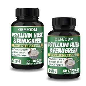 निजी लेबल फाइबर कैप्सूल आंत स्वास्थ्य के लिए पेसाइलियम भूक और फेनेल बीज के साथ कस्टम ओएम/ओडम सूत्र - Product Image 2