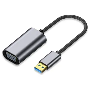 USB A Để VGA Adapter OEM USB3.0 Để 1080P VGA Đa-Hiển Thị Chuyển Đổi Tương Thích Cho HDTV Máy Tính Để Bàn PC Máy Tính Xách Tay Màn Hình Máy Chiếu H P