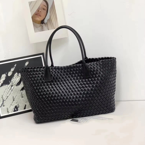 Nueva cesta de verduras de gran capacidad a la moda, bolso de compras para mujer, bolso de mano promocional tejido a mano 2025, patrón de piel de serpiente - Product Image 2