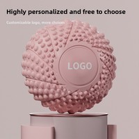 Balle de massage en caoutchouc écologique pour pieds, yoga, relaxation musculaire, thérapie magnétique hérisson, fitness, arche plantaire, forme cacahuète 90mm, usage domestique