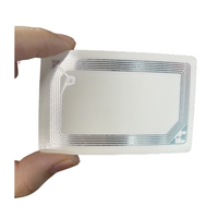 Étiquette/autocollant/label RFID HF personnalisé ISO15693 SLIX 50*80mm pour bibliothèque avec couche adhésive