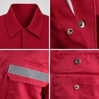 Vêtements ignifuges imperméables réfléchissants OEM Combinaison de travail industrielle confortable avec combinaison ignifuge antistatique