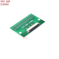 Cable FPC FFC de 6, 8, 10, 12, 14, 20, 30, 40, 50 Pines, Conector de Paso de 0.5 mm, Adaptador SMT a Paso de 2.54 mm (1.0 Pulgada), Orificio Pasante DIP para PCB