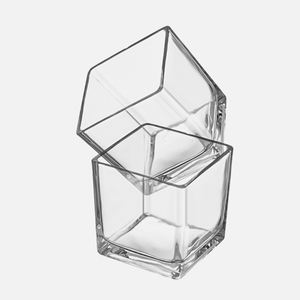 Vase à <span class=keywords><strong>bougie</strong></span> vide en verre transparent, récipient carré <span class=keywords><strong>pour</strong></span> la <span class=keywords><strong>fabrication</strong></span> de bougies 150ml 300ml 500ml 1000ml - Product Image 4
