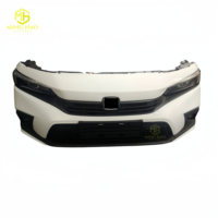 Disponible en stock 2022-2024 pour Honda Civic : pare-chocs complet avec calandre, ventilateur de radiateur, phares, feux antibrouillard, composants avant.