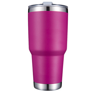 Tumbler da 30 once con coperchio-tazza da viaggio in acciaio inossidabile isolata sottovuoto, a doppia parete, resistente, a prova di perdite, senza BPA, - Product Image 5