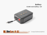Batería de Litio-Ion de 12V y 10,000mAh con Carga Magnética para Cámaras de Respaldo Inalámbricas |   Cámara de Visión Trasera para Camión, Impermeable IP69K, 5.5x2.1mm