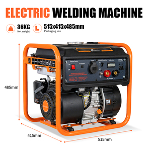 เครื่องเชื่อมไฟฟ้าแบบใช้น้ำมันเบนซิน 230V กำลังไฟ 2kw 2.5kw ระบายความร้อนด้วยอากาศ ขนาดกะทัดรัด - Product Image 6