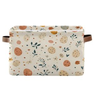 Lớn Có Thể Tháo Rời Phục Sinh Trứng Trang Trí Lưu Trữ Giỏ Thực Tế Hình Chữ Nhật Vải Vải Hộp Lưu Trữ Cho Nhà Văn Phòng Sử Dụng - Product Image 1