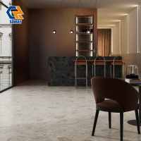 Ubin Lantai & Dinding Sinray Sintered Stone 750x1500mm Antibakteri Anti-Selip Tahan Aus Mengkilap Modern ACCENTS Borders Zero Water