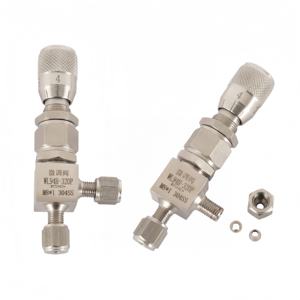 วาล์วควบคุมการไหลของน้ำและแก๊ส สแตนเลส แบบข้อต่อสองชั้น วาล์วเข็มควบคุมการไหลแบบละเอียด - Product Image 6