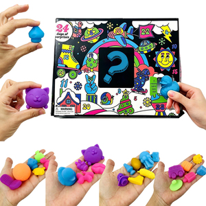 Jouets sensoriels mini-squishy doux et sûrs pour enfants USA RTS, non toxiques, boîte mystère, <span class=keywords><strong>calendrier</strong></span> <span class=keywords><strong>de</strong></span> <span class=keywords><strong>l</strong></span>'avent compte à rebours 24 jours, jouets promotionnels pour cadeaux - Product Image 1
